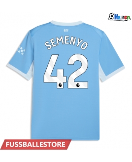 Günstige Manchester City Antoine Semenyo #42 Heimtrikot 2026-27 Kurzarm